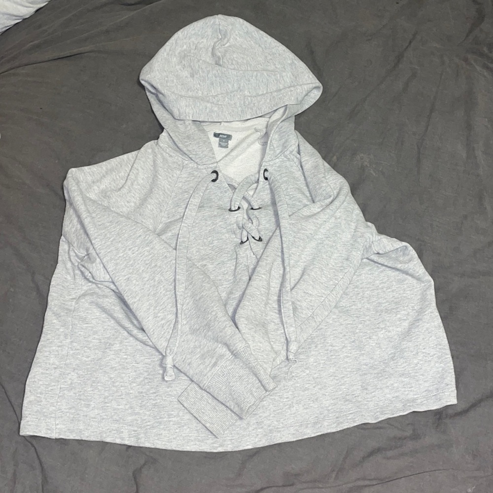Grey cropped hoodie from Aerie